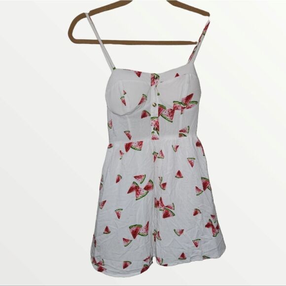 Junior’s white sundress with watermelon print Small Sundress - Picture 2 of 7